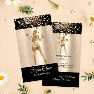 Reinigungsservice für Haushaltshilfe beruflich Visitenkarte