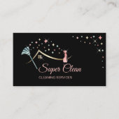 Reinigungsservice für Haushaltshilfe Beruflich Visitenkarte (Vorderseite)