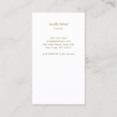 Reinigungsservice für Hausreiniger Feather Duster Visitenkarte (Rückseite)