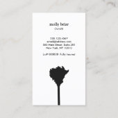 Reinigungsservice für Hausreiniger Feather Duster Visitenkarte (Rückseite)