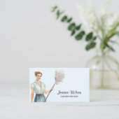 Reinigungsservice für Haustiere Zimmermädchendiens Visitenkarte (Stehend Vorderseite)