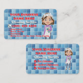 Reinigungsservice für individuell angefertigte Häu Visitenkarte (Vorne/Hinten)