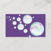 Reinigungsservice für niedliche Glitzer Haushaltsh Visitenkarte (Rückseite)