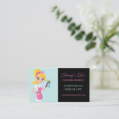 Reinigungsservice für niedliche Haushaltshilfe Visitenkarte (Stehend Vorderseite)