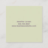 Reinigungsservice für niedliche Haustiere Quadratische Visitenkarte (Rückseite)