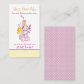 Reinigungsservice für niedliche Teppiche Visitenkarte (Vorne/Hinten)