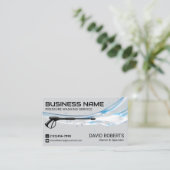 Reinigungsservice für Power mit Druckwaschanlage Visitenkarte (Stehend Vorderseite)