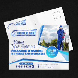Reinigungsservice für Power Wash Pressure Washhous Postkarte