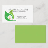 Reinigungsservice für Umwelthäuser Visitenkarte (Vorne/Hinten)