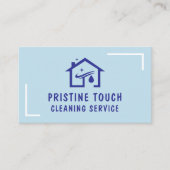 Reinigungsservice für Visitenkarten Blue House (Zu Visitenkarte (Vorderseite)
