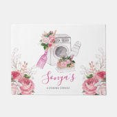 Reinigungsservice für Wasserfarben Rosa Fußmatte (Vorderseite)