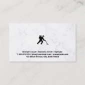 Reinigungsservice | Fußbodenreiniger Logo Visitenkarte (Rückseite)