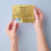 Reinigungsservice Gold QR-Code Flyer (Gruppe)