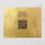 Reinigungsservice Gold QR-Code Flyer (Hinten)