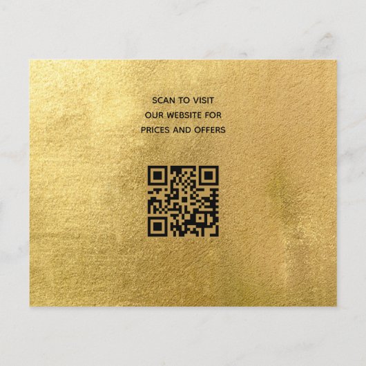 Reinigungsservice Gold QR-Code Flyer (Hinten)
