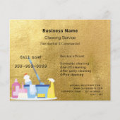 Reinigungsservice Gold QR-Code Flyer (Vorne)