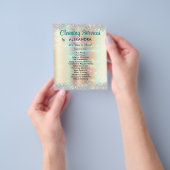 Reinigungsservice-Haus Behalte Gold-Glitzern Flyer (Gruppe)