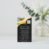 Reinigungsservice-Haus Behalte QRCode FotoCustom Visitenkarte (Stehend Vorderseite)