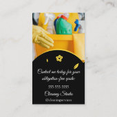 Reinigungsservice-Haus Behalte QRCode FotoCustom Visitenkarte (Rückseite)