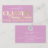 Reinigungsservice-Haus Behaltend Haushaltshilfe pi Visitenkarte (Vorne/Hinten)