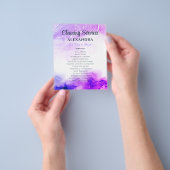 Reinigungsservice Haus Behaltend Wasserfarbe Lila Flyer (Gruppe)