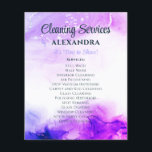 Reinigungsservice Haus Behaltend Wasserfarbe Lila Flyer<br><div class="desc">Reinigungsservice Haus Behaltend Moderne Wasserfarbe Rosa Blau Eleganter Flyer</div>