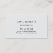 Reinigungsservice Haus Moderne Goldgrenze Visitenkarte (Rückseite)