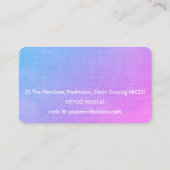 Reinigungsservice Haus Reinigung Zimmermädchenvers Visitenkarte (Rückseite)