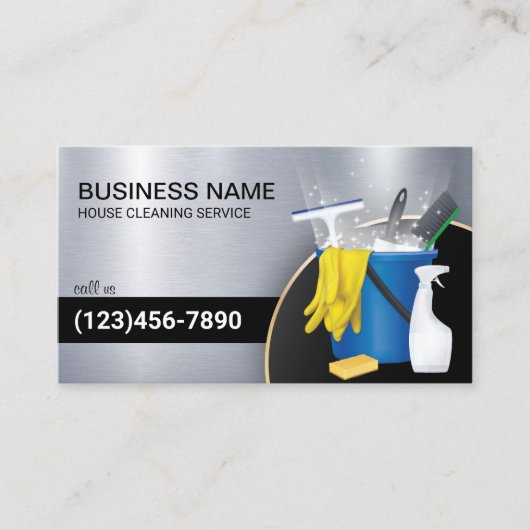 Reinigungsservice Haushaltshilfe Housekeeping Mode Visitenkarte (Vorderseite)