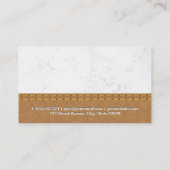 Reinigungsservice | Haushaltshilfe | Marble Leathe Visitenkarte (Rückseite)