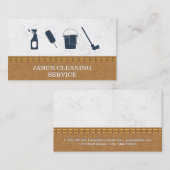 Reinigungsservice | Haushaltshilfe | Marble Leathe Visitenkarte (Vorne/Hinten)