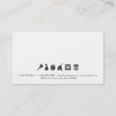 Reinigungsservice | Haushaltshilfe | Marmor Visitenkarte (Rückseite)