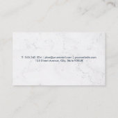 Reinigungsservice | Haushaltshilfe | Marmor Visitenkarte (Rückseite)