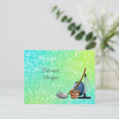 Reinigungsservice Haushaltshilfe Promo Postkarte (Stehend Vorderseite)