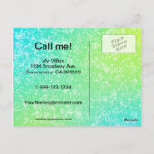 Reinigungsservice Haushaltshilfe Promo Postkarte (Rückseite)