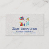 Reinigungsservice | Haushaltshilfe | Saubere Ausrü Visitenkarte (Vorderseite)