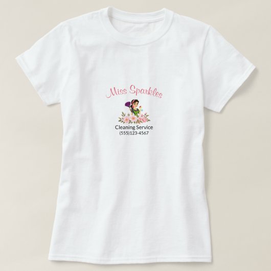 Reinigungsservice Haushaltshilfe T-Shirt (Design vorne)