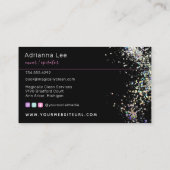 Reinigungsservice Haushaltshilfe und Glitzer Visitenkarte (Rückseite)