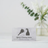 Reinigungsservice | Haushaltshilfe Visitenkarte (Stehend Vorderseite)