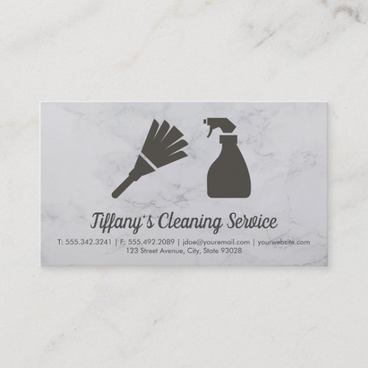 Reinigungsservice | Haushaltshilfe Visitenkarte (Vorderseite)