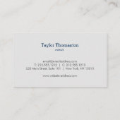 Reinigungsservice, Hausmeister II Visitenkarte (Rückseite)