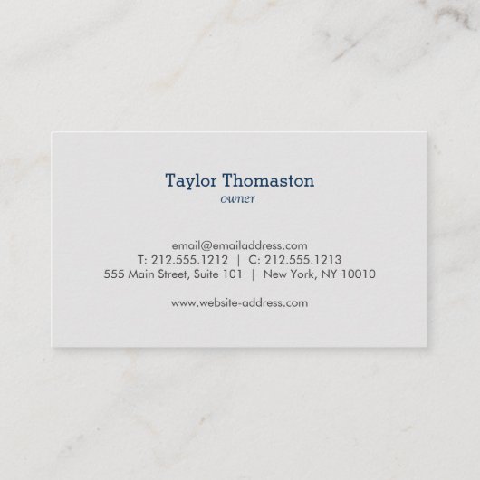 Reinigungsservice, Hausmeister II Visitenkarte (Rückseite)