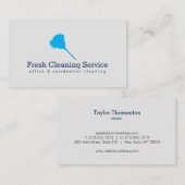Reinigungsservice, Hausmeister II Visitenkarte (Vorne/Hinten)