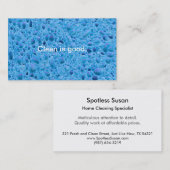 Reinigungsservice-Hausreinigermädchen-Spaßschwamm Visitenkarte (Vorne/Hinten)