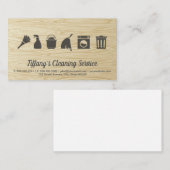 Reinigungsservice | Holzkörner Visitenkarte (Vorne/Hinten)