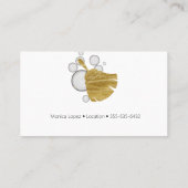 Reinigungsservice Housekeeper Goldblasen Visitenkarte (Rückseite)