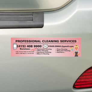 Reinigungsservice Housekeeping Janitorial Haushalt Autoaufkleber