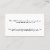 Reinigungsservice | Info-Service-Icons Visitenkarte (Rückseite)