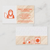 Reinigungsservice | Kachel | Holzböden Visitenkarte (Vorne/Hinten)