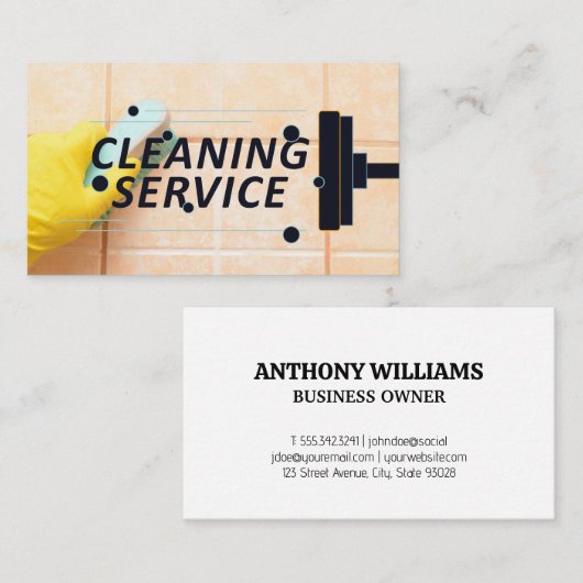 Reinigungsservice | Keuchhuhn Visitenkarte (Vorne/Hinten)